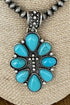 Turquoise San Angelo Sunday Silver Pearl Necklace