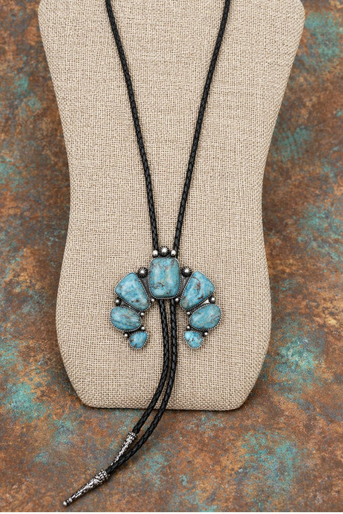 Turquoise Mesa Forge Naja Bolo Tie Necklace