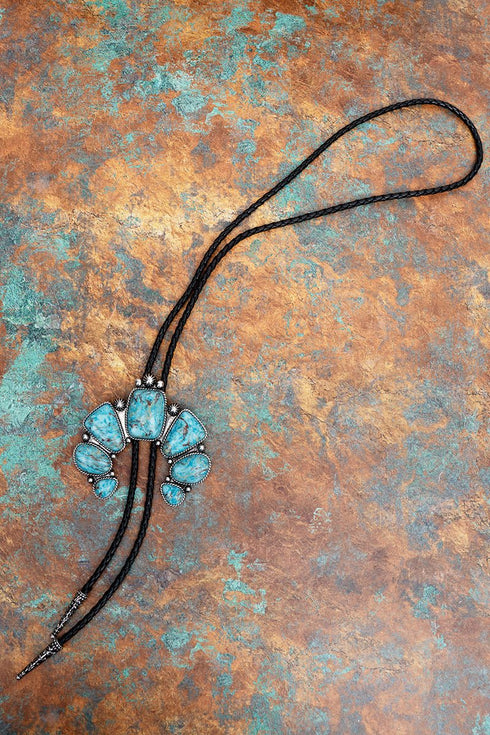 Turquoise Mesa Forge Naja Bolo Tie Necklace