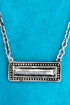 Mesa Line Silvertone Necklace