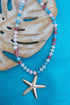 Capri Coast Starfish Goldtone & Multi-Color Beaded Necklace