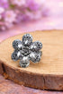 Desert Daisy Silvertone Spoon Stretch Ring