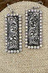 Iridescent Stoneflare Silvertone Necklace and Earring Set