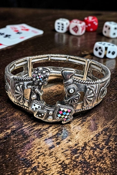 The Lucky Streak Silvertone Bracelet