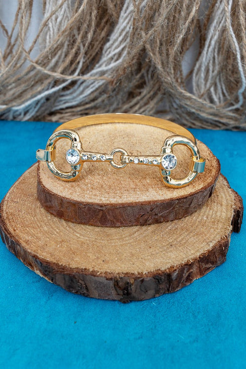 Saddle Club Social Crystal Goldtone Bracelet