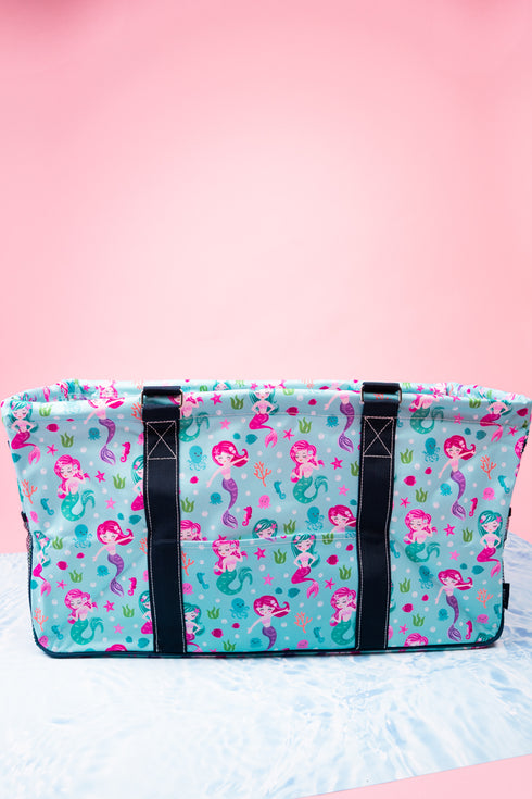 Shell We Dance Collapsible Haul-It-All Basket with Mesh Pockets