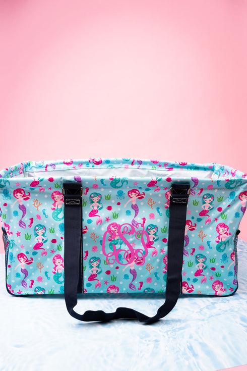 Shell We Dance Collapsible Haul-It-All Basket with Mesh Pockets