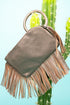 Bronze Fairleigh Fringe Bangle Clutch