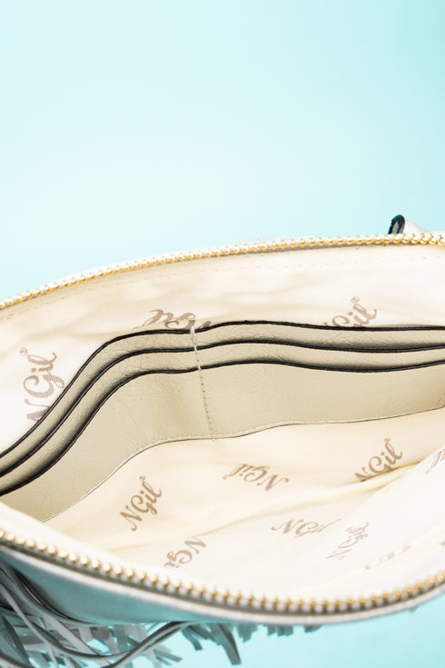 Silver Fairleigh Fringe Bangle Clutch