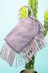 Violet Fairleigh Fringe Bangle Clutch