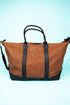 Light Brown Faux Leather Weekender
