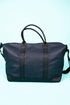 Navy Faux Leather Weekender