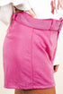 Saturday Shimmer Pink Crystal Belted Shorts