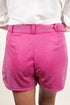 Saturday Shimmer Pink Crystal Belted Shorts