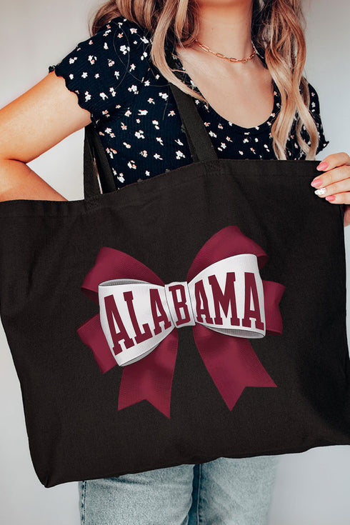 Alabama Girly Canvas Jumbo Tote