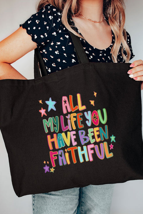 All My Life Canvas Jumbo Tote