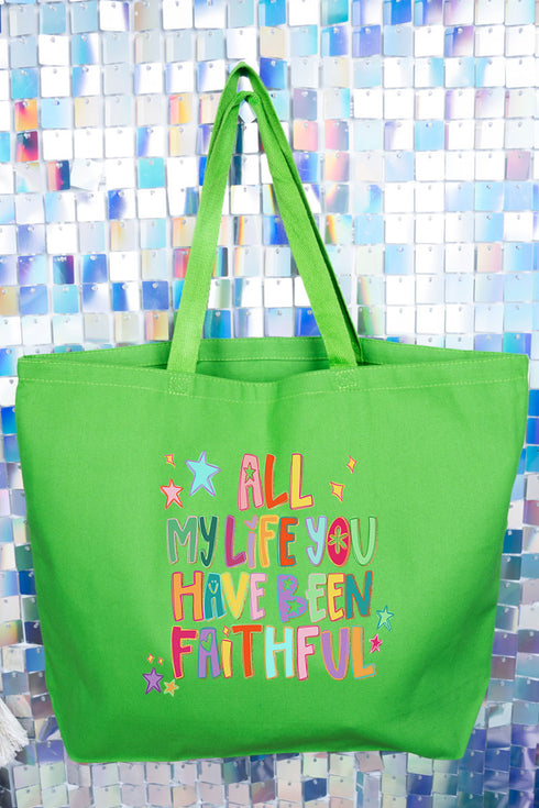 All My Life Canvas Jumbo Tote