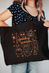 All Things Spooky Canvas Jumbo Tote