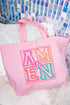 Amen In Color Canvas Jumbo Tote