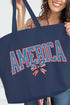 America Bow Canvas Jumbo Tote
