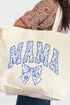 Arched Mama Blue Chinoiserie Canvas Jumbo Tote