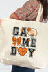 Basketball Game Day Canvas Jumbo Tote