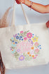 Blooming Love Canvas Jumbo Tote