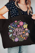 Blooming Love Canvas Jumbo Tote