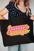 Bubble Probably Anxious Canvas Jumbo Tote