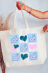 Bunny Love Canvas Jumbo Tote