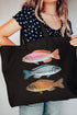 Catch Of The Day Canvas Jumbo Tote