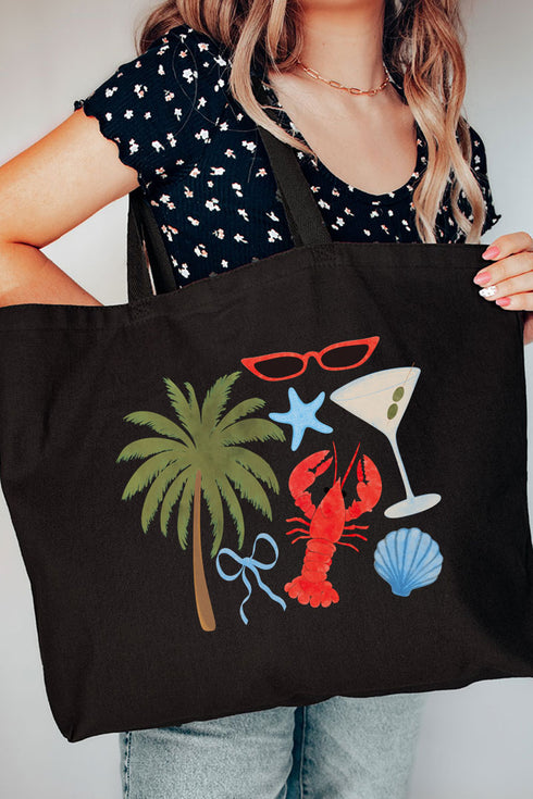 Chic Summer Canvas Jumbo Tote