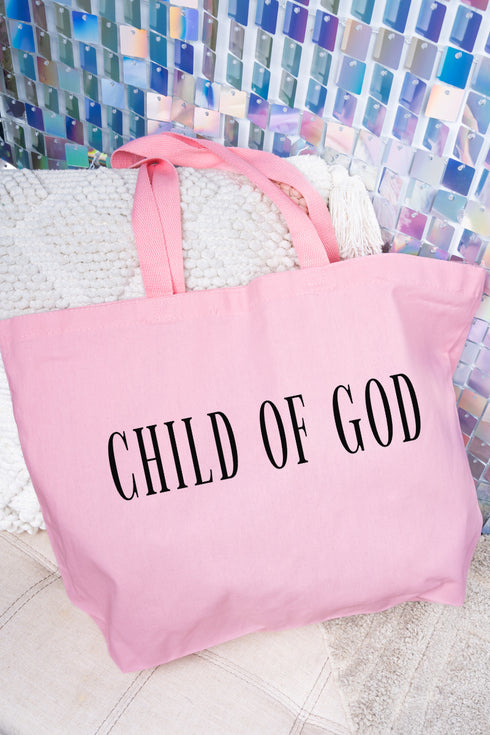 Child Of God Canvas Jumbo Tote