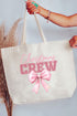 Christmas Crew Canvas Jumbo Tote
