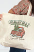 Christmas Better In A Small Town Canvas Jumbo Tote