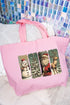 Classic Christmas Time Canvas Jumbo Tote