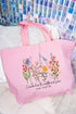 Consider How The Wildflowers Grow Canvas Jumbo Tote