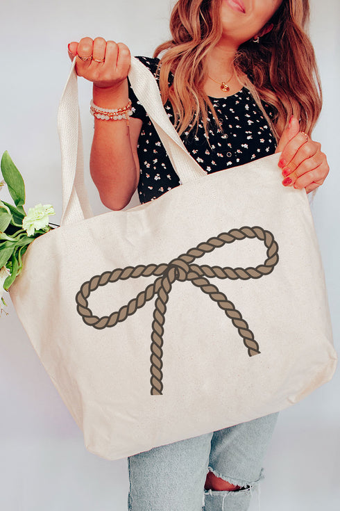 Coquette Rope-It Canvas Jumbo Tote