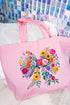 Coquette Wildflowers Canvas Jumbo Tote