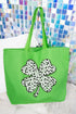 Dalmatian Dots Clover Canvas Jumbo Tote