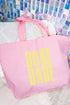 Distressed Boat Babe Canvas Jumbo Tote