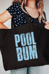 Distressed Pool Bum Canvas Jumbo Tote