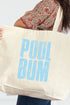 Distressed Pool Bum Canvas Jumbo Tote