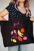 Fruit Market Canvas Jumbo Tote