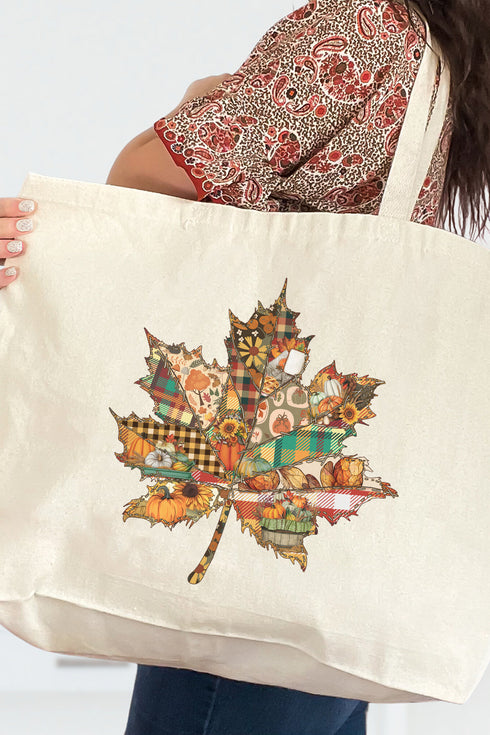Falling For You Canvas Jumbo Tote