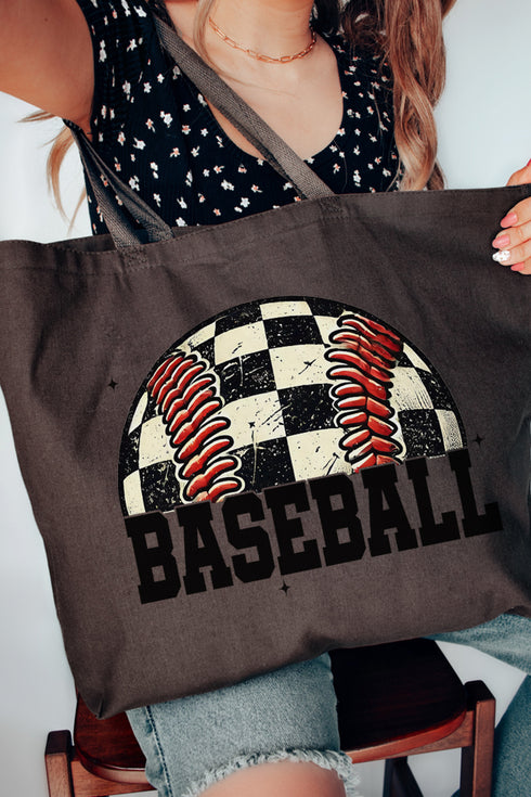 Fastball Fever Canvas Jumbo Tote
