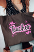 Faux Airbrush Teacher Canvas Jumbo Tote