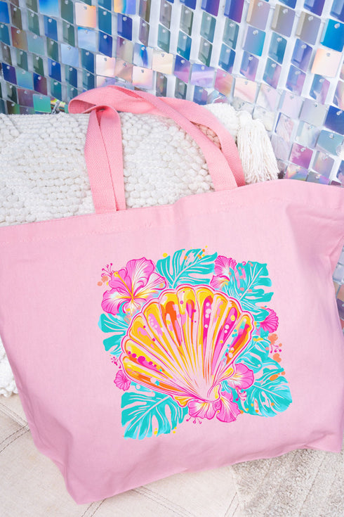 Feelin' Breezy Canvas Jumbo Tote