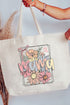 Framed Floral Mama Canvas Jumbo Tote