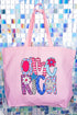 Funky Letters America Canvas Jumbo Tote